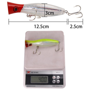 NM Best Lure Popper Lure 125mm 40g 1Oz Big Fishing Lures pour River Stream for Bream Species Fabriqué en PVC ABS Métal Cuivre - Product Image 3