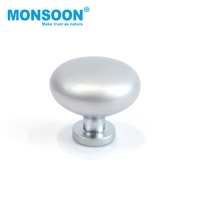 Poignée de tiroir minimaliste en alliage de zinc à bouton unique pour chambre à coucher, forme de champignon, ronde, pour cuisine, armoire, porte de placard