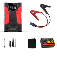 Démarreur de voiture d'urgence tout-en-un 3000A avec lumière LED et batterie externe pour voitures, motos et camions - Alimentation portable d'urgence