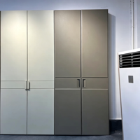 Armoire de chambre moderne en cuir personnalisable, très vendue, pour le rangement des vêtements et la décoration intérieure