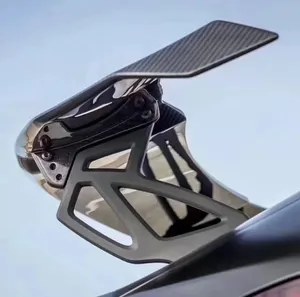 Sayap Spoiler mobil otomatis, Sedan serat karbon asli Universal untuk lexus is 250 lancer 2014 elektrik nissan skyline GT r