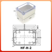 Boîtier de jonction étanche HONGFA en ABS IP65 pour l'extérieur, idéal pour l'installation de cartes de circuits