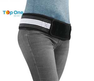 Ceinture de soutien sacro-iliaque TopOne unisexe réglable, respirante et antidérapante pour soulager la douleur de la sciatique et de l'articulation SI, protection du bassin - Product Image 3