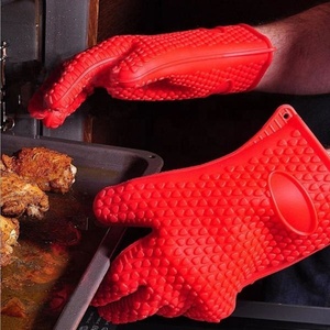 Mitaines de four résistantes à la chaleur OEM/ODM avec doigts Gants en silicone pour barbecue pour le camping Mitaines de four - Product Image 6
