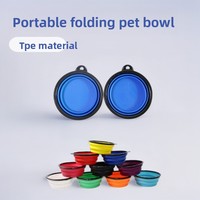 Gamelle pliable personnalisable pour grand chien, en élastomère thermoplastique, portable, pour l'alimentation des animaux de compagnie en extérieur et en voyage, avec logo personnalisé, directement de l'usine