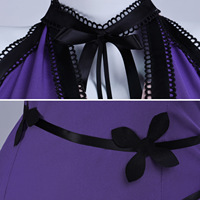 Disfraz de Cosplay de Tifa Lockhart del Anime Final Fantasy VII, Vestido de Noche Morado, Disfraz Sexy para Mujer Adulta, Carnaval, Navidad