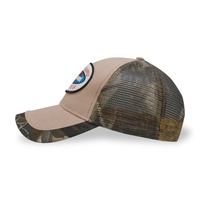 Gorra de camionero de malla de camuflaje de árbol Real para exteriores, deportes de secado rápido con correa para la barbilla, gorras lisas, gorras