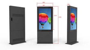 Venta al por mayor al aire libre impermeable <span class=keywords><strong>Android</strong></span> máquina de publicidad negro LCD pantalla táctil quiosco <span class=keywords><strong>Android</strong></span> 4 6 7 8 10 IP65 SDK quiosco de venta - Product Image 6