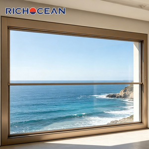 Fenêtres coulissantes verticales en aluminium imperméables sur mesure RICHOCEAN, fenêtres à double vitrage électriques intelligentes pour villa - Product Image 5