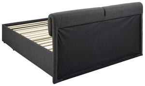 <span class=keywords><strong>Lit</strong></span> <span class=keywords><strong>double</strong></span> rembourré Calvi <span class=keywords><strong>140x190</strong></span> gris - Product Image 6