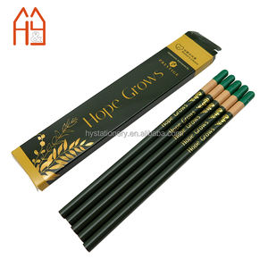 Ensemble de crayons en capsules de graines plantables 5 pièces dans une boîte en papier avec logo personnalisé en estampage <span class=keywords><strong>à</strong></span> chaud doré - Product Image 3