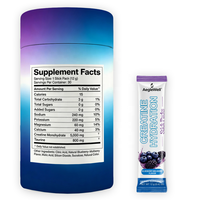 OEM ODM Sachets de créatine hydratante, 5g de créatine monohydrate avec électrolytes et taurine, 30 sachets, favorise la croissance musculaire
