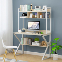 Bureau en bois, table d'étude avec étagère, bibliothèque pour étudiants, table à plusieurs niveaux, acier, vente chaude, mobilier de bureau moderne