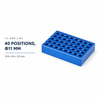 Bloc de refroidissement PCR en aluminium CE, 4 x 106 puits, 0,1 mL, 50 mL, support pour tubes anodisé pour préparation d'échantillons en laboratoire, résistant aux produits chimiques
