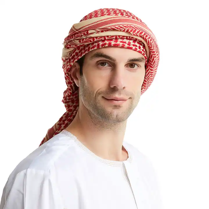 Wholesale Men Arab Kafiya Keffiyeh Turban Thick Muslim Hijab