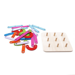 2023 Popular Geometric Column Set Digital Number <strong>Alphabet</strong> <strong>Letter</strong> Chinese Shape <strong>Animal</strong> Wooden Puzzle Game Educational Toys Kids - Product Image 2