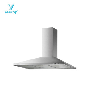 <span class=keywords><strong>Hotte</strong></span> de cuisine murale en acier inoxydable en forme de T de 90 cm avec éclairage LED - Product Image 1