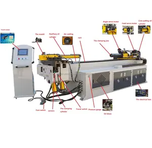 Tayvan teknolojisi UM50CNC tam otomatik 4 eksen 3 kat boru bükme makinesi için 3 farklı bükme yarıçapı