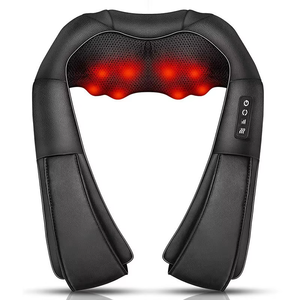 Shiatsu nek-, rug- en schoudermassager, elektrisch, diepe weefselmassage met verwarmende functie voor verlichting van spierpijn - Product Image 1