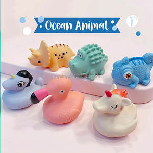 Giocattoli da Bagno in PVC a Forma di Animali con Suono, Regalo Promozionale Natalizio, Giocattoli da Bagno in Plastica Personalizzati, Souvenir Turistici - Product Image 1