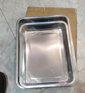 Bandeja de Horno Baja de Acero Inoxidable 304 al por Mayor de Fábrica, Bandeja Metálica Anticorrosión para Panadería, Cocina Doméstica y Restaurantes - Product Image 3