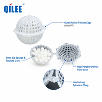 QILEE Matériau de traitement de l'eau : Billes de suspension à haute surface spécifique pour biofilm, en PVC