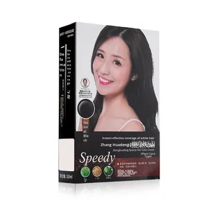Tinte de Cabello Negro en Crema Zhang <span class=keywords><strong>Hua</strong></span> <span class=keywords><strong>Dong</strong></span> de 100 ml, Fórmula Permanente Nutritiva, No se Pega al Cuero Cabelludo, Cuidado Vegetal - Product Image 1