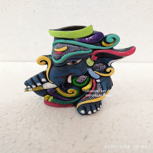 Brûleur d'encens en terre cuite, art populaire, décoration d'intérieur portable, 15 CM - Product Image 1