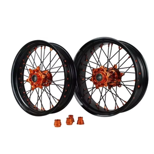 Rueda Delantera Supermoto de 17 Pulgadas 17x3.5 para FS450 <span class=keywords><strong>FS</strong></span> <span class=keywords><strong>450</strong></span> <span class=keywords><strong>2023</strong></span>, Bujes de Aluminio CNC, Llantas con Colores Personalizables, Kit de Ruedas de Carreras Motard - Product Image 5