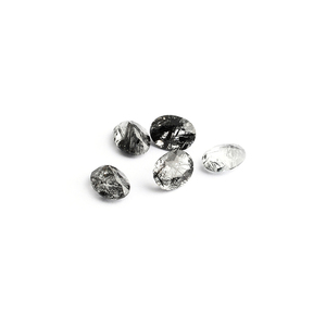 Atacado Natural Turmalina Preta Solta Pedras Preciosas Ovo Em Forma De Corte Oval com Corte Polonês Melhor Preço Por Carat Circular Jewels - Product Image 3