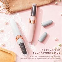 Ponceuse électrique rechargeable entièrement automatique pour pieds, avec pierre et disques en plastique, pour usage domestique, nouveau modèle, éliminateur de callosités et coupe-peaux mortes, OEM