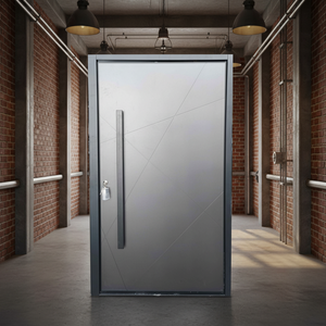 TECHTOP Portes d'entrée résidentielles en acier Designs modernes et élégants Entrées avant et arrière anti-corrosion Revêtement en zinc Énergie - Product Image 1