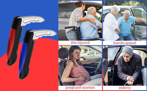 Marteau de sécurité automobile multifonctionnel, brise-vitre monté sur voiture, en alliage d'aluminium, outil d'urgence portable pour enfants et personnes âgées - Product Image 5