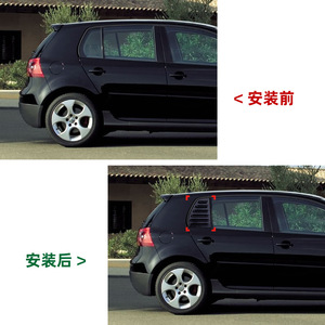 สติ๊กเกอร์ตกแต่งช่องระบายอากาศข้างรถยนต์ Volkswagen Golf 5 Mk5 ลายคาร์บอนไฟเบอร์ แบบติดกาว สำหรับตกแต่งภายนอกรถยนต์ - Product Image 4