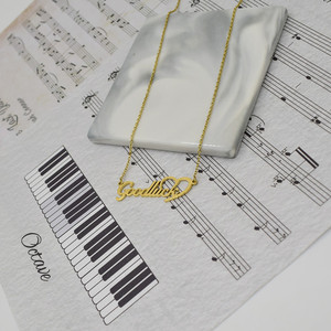 Collar Vintage Chapado en Oro de 18k, Collar de Acero Inoxidable con Colgante de Corazón de la Buena <span class=keywords><strong>Suerte</strong></span> para Mujer, Regalos de Joyería - Product Image 5