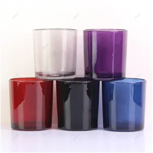 Zylinder 10 Unzen leere Luxus-Glasgefäße Glaskerzenhalter, Laternen und Kerzengläser Kerzenglas mit Deckel