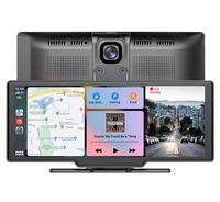 10,26 Zoll 4K 3840*2160p Dashcam mit Carplay & Android Auto, Armaturenbrett-Videoaufzeichnung, WLAN, Schleifenaufnahme, Smartphone-App, Auto-DVR
