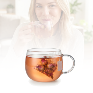 Piccola Tazza da Tè in Vetro con Manico 200ml / 6.83oz, Non Tossica, Senza BPA, in Borosilicato per Tè Puro ed Erbe Detox - Product Image 1