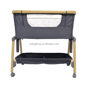 Joli 3 en 1 nouveau-né berceau réglable Portable à côté <span class=keywords><strong>de</strong></span> moi <span class=keywords><strong>lit</strong></span> bébé en bois comme cadre luxe bébé berceau chevet dormeur - Product Image 4
