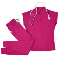 Uniformes de Enfermería para Hospital, Uniformes Médicos de Tallas Grandes, Uniformes Unisex para Salón de Belleza, Conjuntos de Pantalones Deportivos Elásticos en 4 Direcciones, Logotipo Personalizado