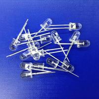 Vente flash 1.0Hz 1/2 Duty Blink F5 LED Blanc 7000-9000K 0.1W 30deg Tête ronde LED Diode 5mm pour indicateur de signal