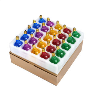 <span class=keywords><strong>G40</strong></span> e12 e14 inandसेंट स्ट्रिंग प्रकाश बल्ब ने स्पष्ट रंगीन ग्लास खोल 5w पीतल बेस उपलब्ध e27/e26/B22-130V/110v/240v/v/ - Product Image 3