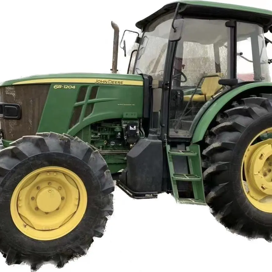 used second hand new wheel tractor 4X4wd john deere 120hp with farming equipment agricultural machinery mini compact loader