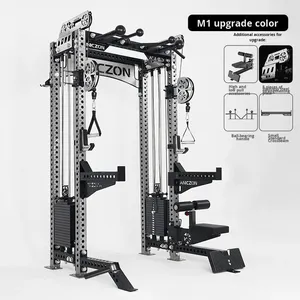Máquina Smith, Soporte para Sentadillas, Soporte <span class=keywords><strong>de</strong></span> Entrenamiento Comercial <span class=keywords><strong>de</strong></span> Expansión Infinita, Multifuncional, <span class=keywords><strong>de</strong></span> Acero, No Plegable, Completo para Gimnasio - Product Image 6