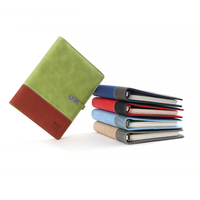 Carnet A5 populaire à vendre, logo personnalisé, deux couleurs, couverture rigide en cuir PU, 6 anneaux, carnet à feuilles mobiles