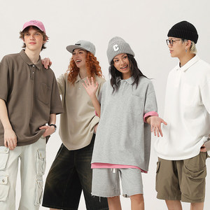 Polo Shirt Men's 300G Fitted 80%Cotton 20%Polyester Polo Shirts Custom Own Logo Fashion Shirts Men Short Sleeve