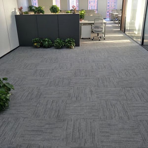 Alfombra Modular Comercial de Espesor Medio, de Lujo, Ignífuga, con Diseño de Rompecabezas, Cuadrada, con Base de PVC, para Oficina/Sala de Estar - Product Image 4