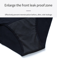 Culotte menstruelle sans couture grande taille 6XL, 4 couches, anti-fuite, sans coussinets, taille haute, protection maximale
