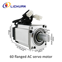 Kit de pilotes de servomoteur AC Lichuan STO ABZ 220V 1.6/2.5/3.3A 3000RPM IP65 200/400/600W 0.637/1.27/1.91N.m