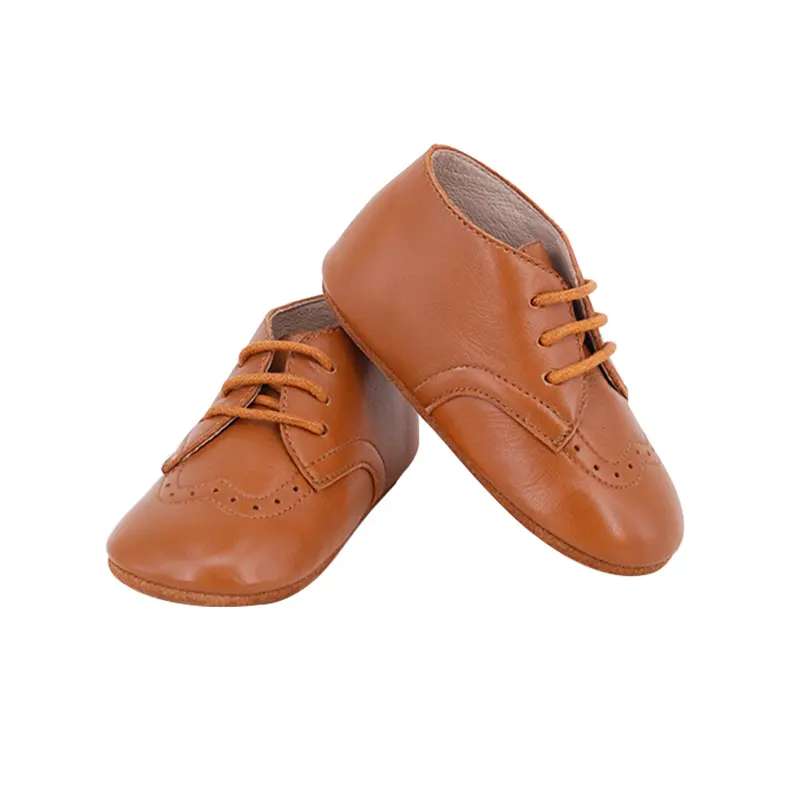 Grosir sepatu bot anak laki-laki perempuan balita desainer kulit asli sepatu bot bayi kasual